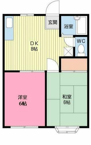 フレンドフィールド 1階 2DK 賃貸物件詳細