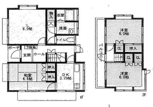 千葉県野田市木間ケ瀬 川間駅 4K 一戸建て 賃貸物件詳細