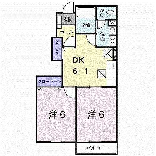 秋田県秋田市御所野元町４丁目 秋田駅 2DK アパート 賃貸物件詳細