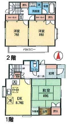 神奈川県大和市福田 高座渋谷駅 3DK 一戸建て 賃貸物件詳細