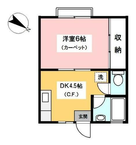 神奈川県横浜市鶴見区北寺尾３丁目 鶴見駅 1DK アパート 賃貸物件詳細