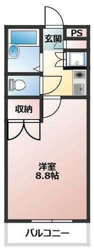 埼玉県さいたま市南区白幡３丁目 武蔵浦和駅 1K マンション 賃貸物件詳細