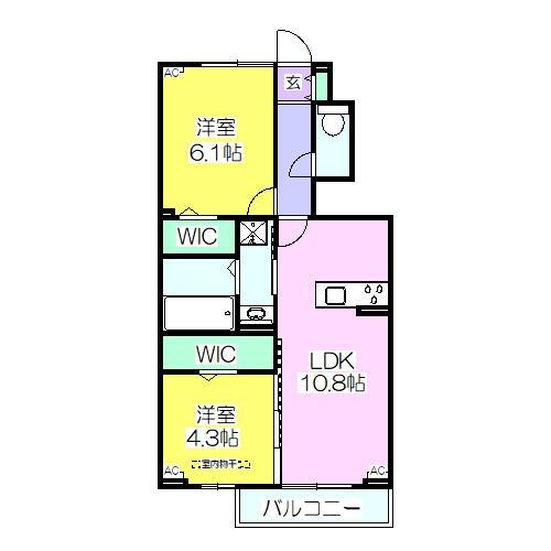 福島県郡山市字古川 郡山駅 2LDK アパート 賃貸物件詳細