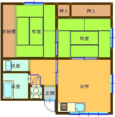福岡県北九州市戸畑区正津町 築55年5ヶ月 2階建