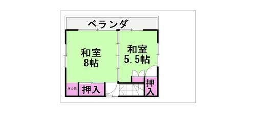 千葉県千葉市若葉区桜木１丁目 2階建 築45年11ヶ月