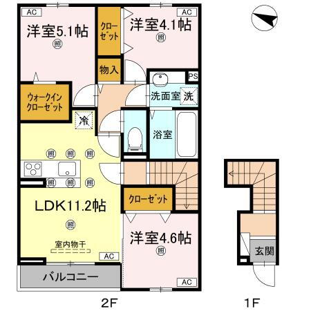 香川県綾歌郡宇多津町岩屋 賃貸アパート