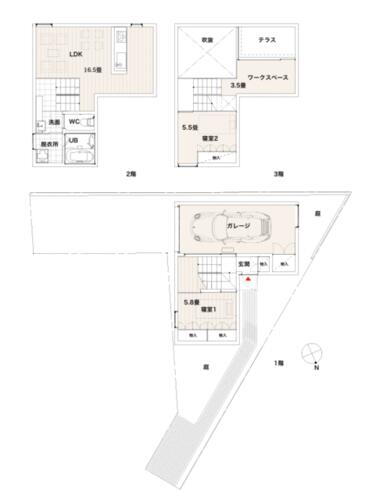 愛知県名古屋市千種区山添町１丁目 賃貸一戸建て
