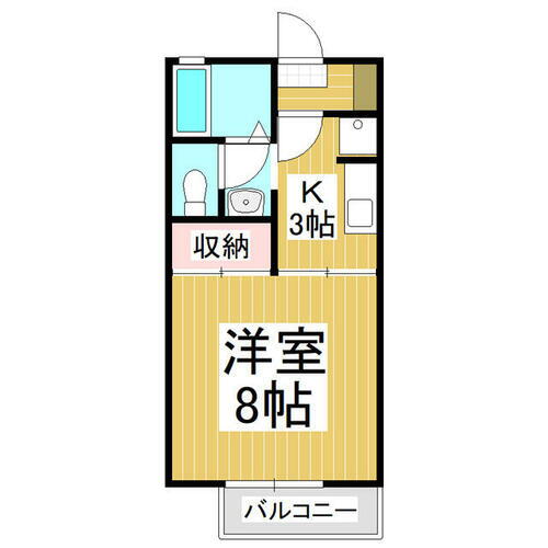 長野県長野市大字高田 長野駅 1K アパート 賃貸物件詳細