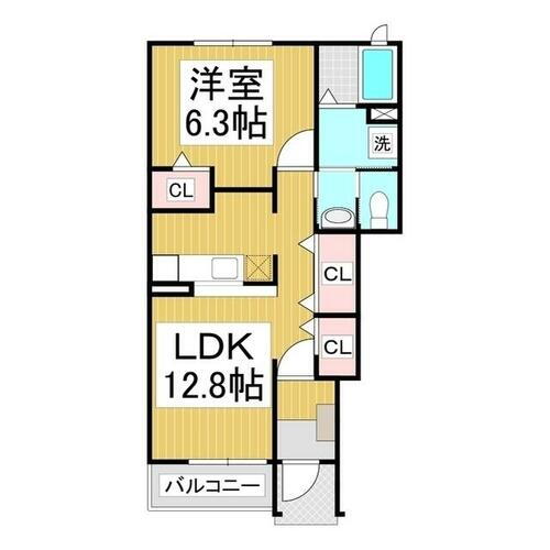 長野県長野市松岡２丁目 長野駅 1LDK アパート 賃貸物件詳細