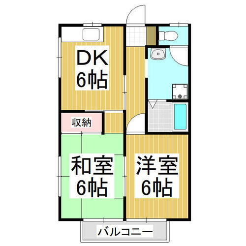 横田アパート 2階 2DK 賃貸物件詳細