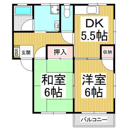 長野県伊那市御園 伊那北駅 2DK アパート 賃貸物件詳細