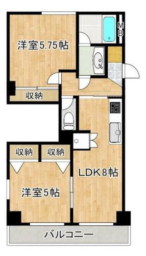 神奈川県横浜市鶴見区上末吉１丁目 鶴見駅 2DK マンション 賃貸物件詳細