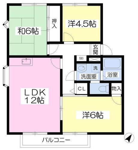 熊本県熊本市東区八反田３丁目 東海学園前駅 3LDK アパート 賃貸物件詳細