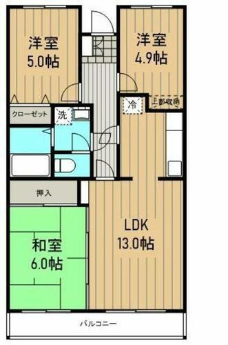 神奈川県川崎市麻生区岡上１丁目 鶴川駅 3LDK マンション 賃貸物件詳細