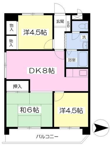 東京都西東京市田無町５丁目 田無駅 3DK マンション 賃貸物件詳細