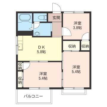 神奈川県平塚市広川 平塚駅 3K アパート 賃貸物件詳細
