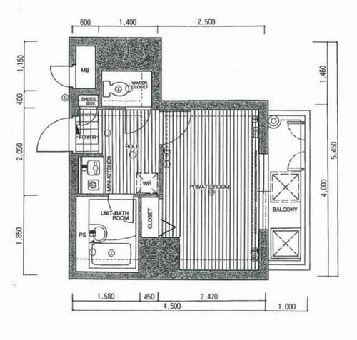 福岡県福岡市中央区高砂２丁目 西鉄平尾駅 1K マンション 賃貸物件詳細