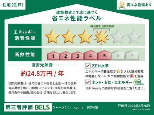 建築物省エネ法に基づく省エネ性能ラベル