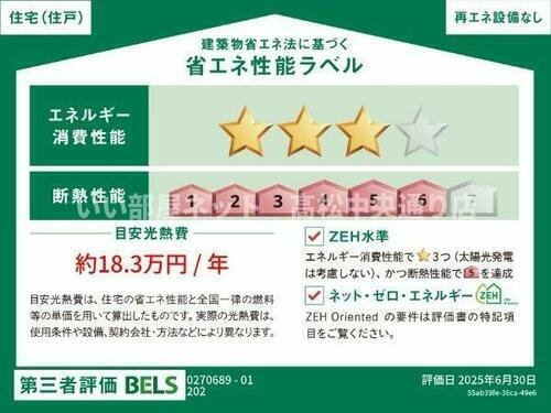 建築物省エネ法に基づく省エネ性能ラベル
