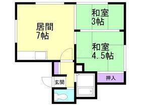 北海道札幌市豊平区平岸三条３ 豊平公園駅 2DK アパート 賃貸物件詳細