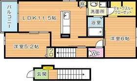 福岡県北九州市八幡西区上上津役４ 黒崎駅 2LDK アパート 賃貸物件詳細