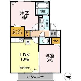 アイングルック 2階 2LDK 賃貸物件詳細