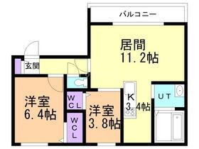 Ｒｅｓｉｄｅｎｃｅ　Ｌｅａ　Ｌｅａ 1階 2LDK 賃貸物件詳細