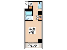テラス 5階 ワンルーム 賃貸物件詳細