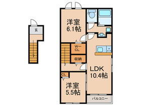 京都府八幡市下奈良出垣内 石清水八幡宮駅 2LDK アパート 賃貸物件詳細