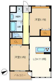 埼玉県越谷市大字大道 大袋駅 2LDK アパート 賃貸物件詳細