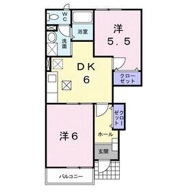 プリムローズ 1階 2DK 賃貸物件詳細