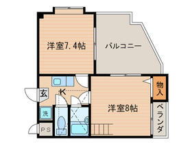 京都府京都市西京区桂上野中町 上桂駅 2K マンション 賃貸物件詳細