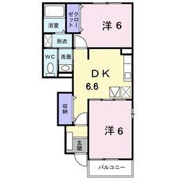 埼玉県熊谷市妻沼 熊谷駅 2DK アパート 賃貸物件詳細