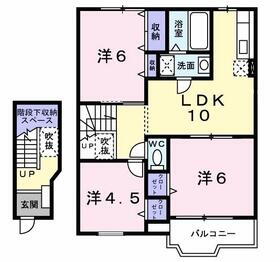 ローゼンハイム　Ｂ 2階 3LDK 賃貸物件詳細