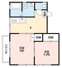 八千代市高津アパート 1階 2K 賃貸物件詳細