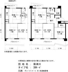 ＵＲ保津川 2階 3DK 賃貸物件詳細