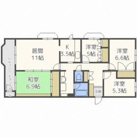 北海道札幌市西区八軒五条西１１ 発寒中央駅 4LDK マンション 賃貸物件詳細