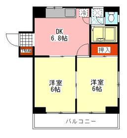 レックスマンション 5階 2DK 賃貸物件詳細