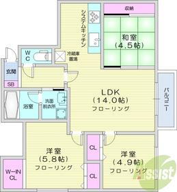 北海道札幌市中央区南十七条西１３ 幌平橋駅 3LDK アパート 賃貸物件詳細