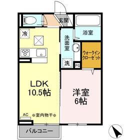 Ｄ－ＲＯＯＭみたけＩＩ 2階 1LDK 賃貸物件詳細
