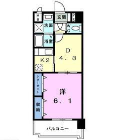 フランメゾン平成 7階 1DK 賃貸物件詳細