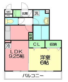 グリーンビレッジ 2階 1LDK 賃貸物件詳細