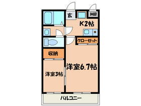 愛知県豊田市柿本町７ 土橋駅 2K マンション 賃貸物件詳細