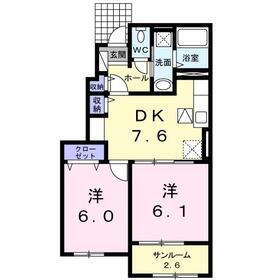 ビオラ・Ｙ 1階 2DK 賃貸物件詳細
