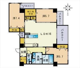 福岡県福岡市早良区百道１ 賃貸マンション