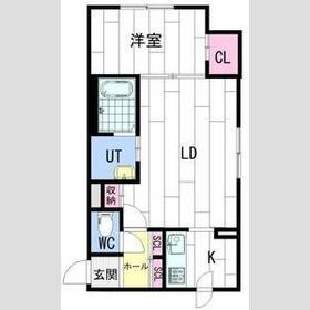 ＫＵＬＴＡ北１３条東ＩＩ 1階 1LDK 賃貸物件詳細