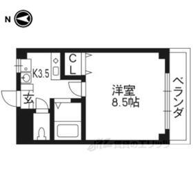 エレガンス西院 1階 1K 賃貸物件詳細