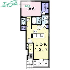 コンソラータ　ＩＩＩ 1階 1LDK 賃貸物件詳細