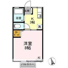 広島県東広島市高屋町中島 西高屋駅 1K アパート 賃貸物件詳細