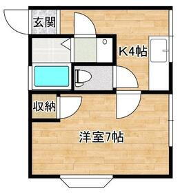 アザレアハイム 2階 1K 賃貸物件詳細